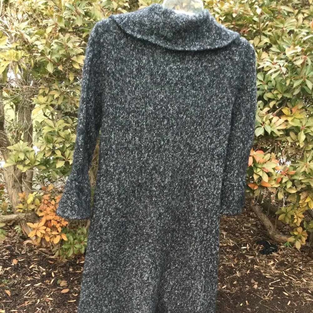 Calvin Klein Charcoal Gray Long Sweater Coat - Picture 2 of 2